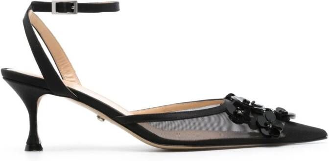 MACH & MACH Sandalen met pailletten Zwart