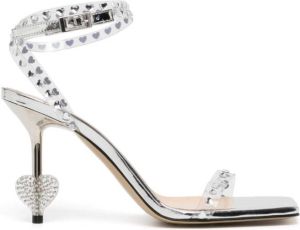 MACH & MACH stud-embellished open-toe sandals Zilver