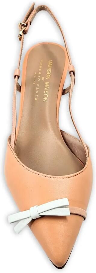 Madison Maison Alessia leren slingback pumps Roze - Foto 2