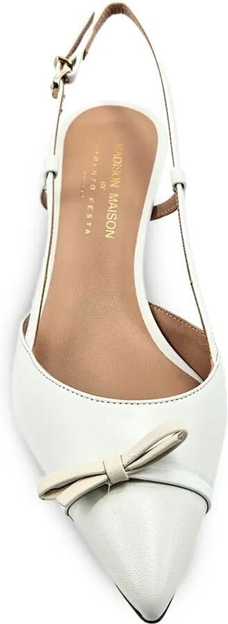 Madison Maison Alessia slingback pumps Wit - Foto 3