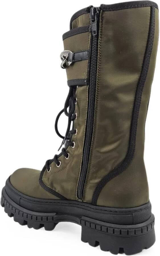 Madison Maison Combat boots met kettingdetail en gesp Groen - Foto 2