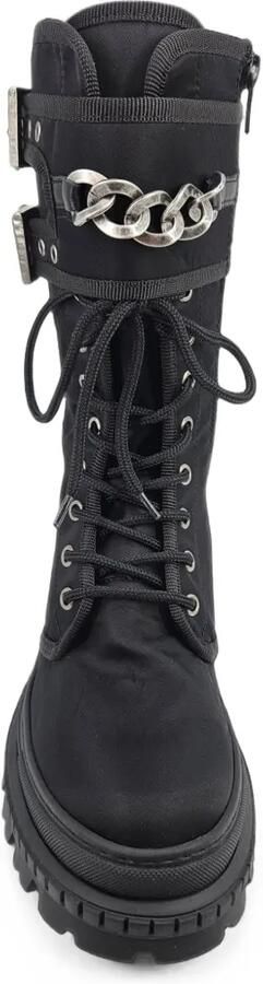 Madison Maison Combat boots met kettingdetail en gesp Zwart - Foto 5