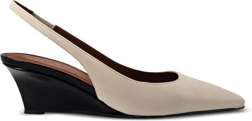 Madison Maison Louis slingback pumps met sleehak Beige