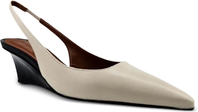 Madison Maison Louis slingback pumps met sleehak Beige - Foto 3