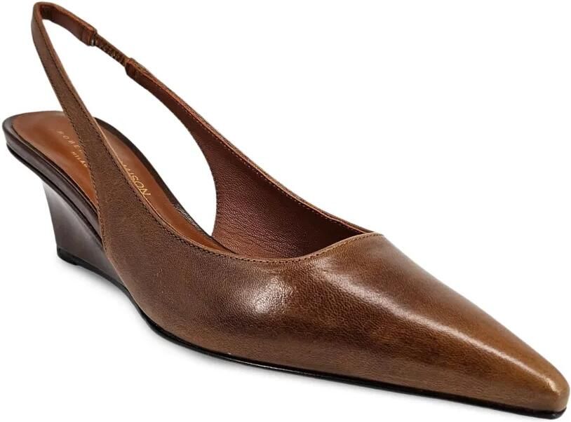Madison Maison Louis slingback pumps met sleehak Bruin