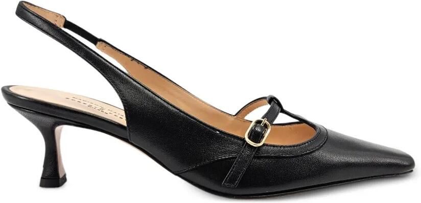 Madison Maison Penny slingback pumps met gesp Zwart