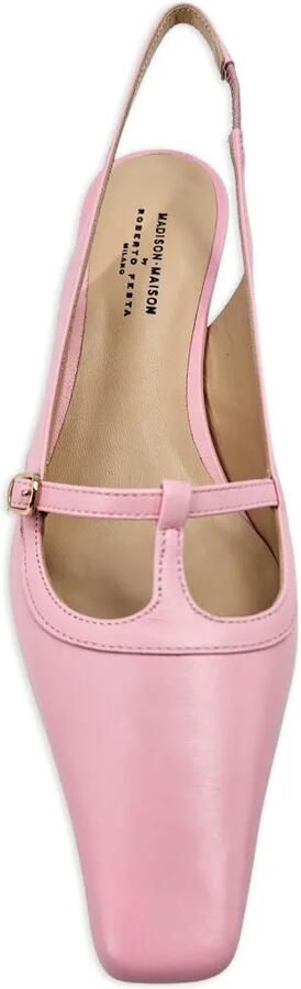 Madison Maison Penny slingback pumps met gespband Roze - Foto 4