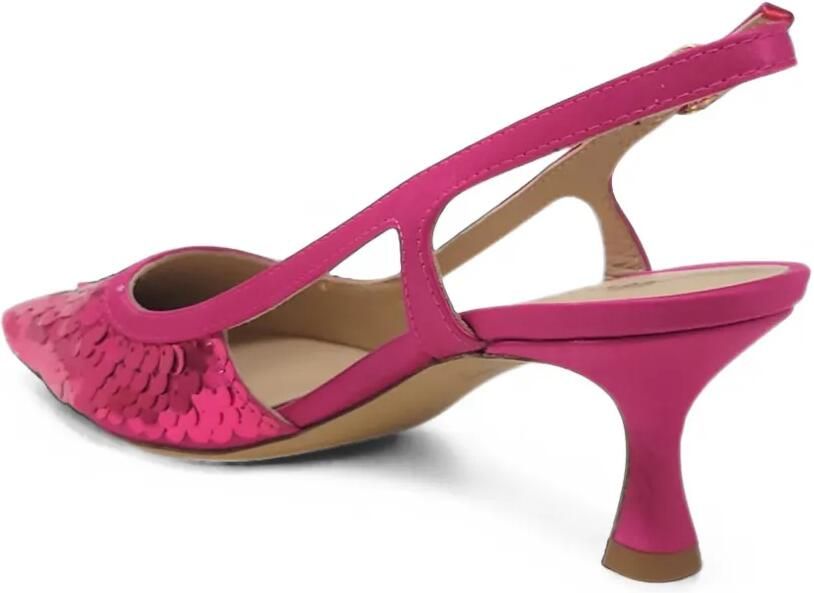 Madison Maison Slingback pumps verfraaid met pailletten Roze - Foto 3