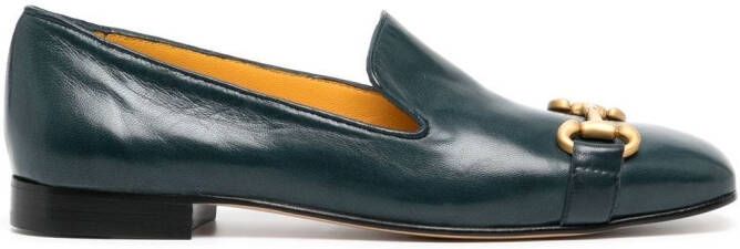 Madison.Maison Loafers met vierkante neus Blauw