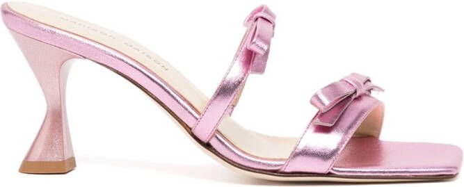 Madison.Maison Sandalen met metallic-effect Roze