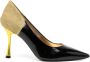 Madison.Maison 65 mm Alena Black Gold pumps Zwart - Thumbnail 1