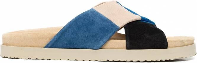 Madison.Maison Hippie sandalen met open neus Blauw