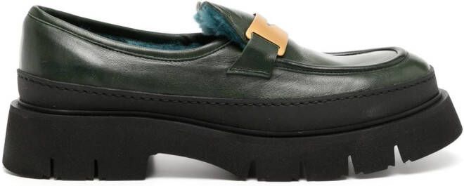 Madison.Maison Loafers met chunky zool Zwart