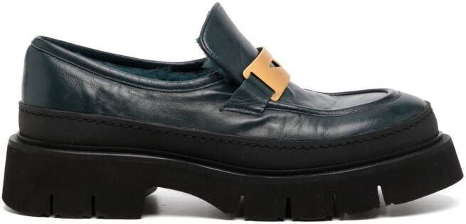 Madison.Maison Loafers met lange zool Groen