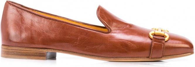 Madison.Maison Loafers met vierkante neus Bruin