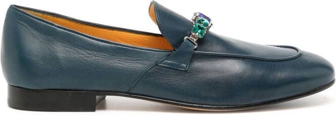 Madison.Maison Loafers verfraaid met kristallen Blauw