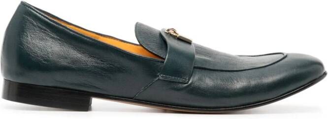 Madison.Maison Lock leren loafers Groen