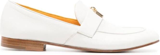 Madison.Maison Lock leren loafers Wit