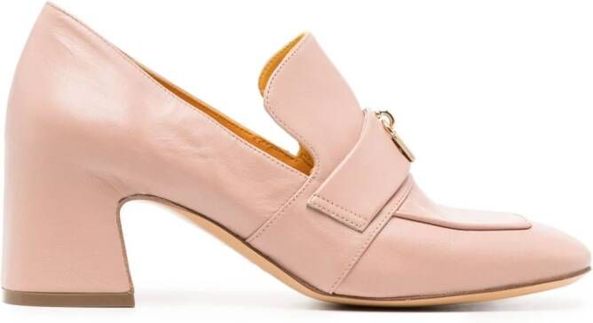 Madison.Maison Lock leren pumps 70 mm Roze