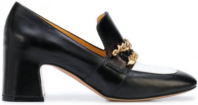 Madison.Maison Perla loafers met blokhak Zwart