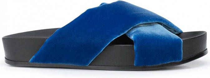 Madison.Maison Sandalen met gekruiste bandjes Zwart