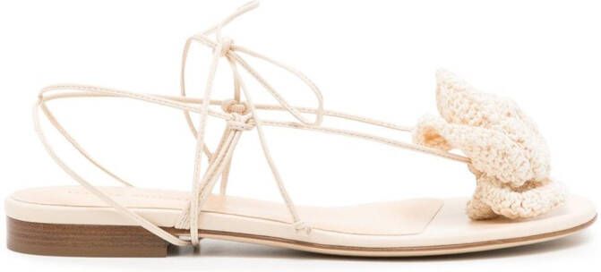 Magda Butrym Gehaakte sandalen Beige