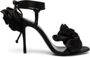 Magda Butrym Galactic Flower sandalen Zwart