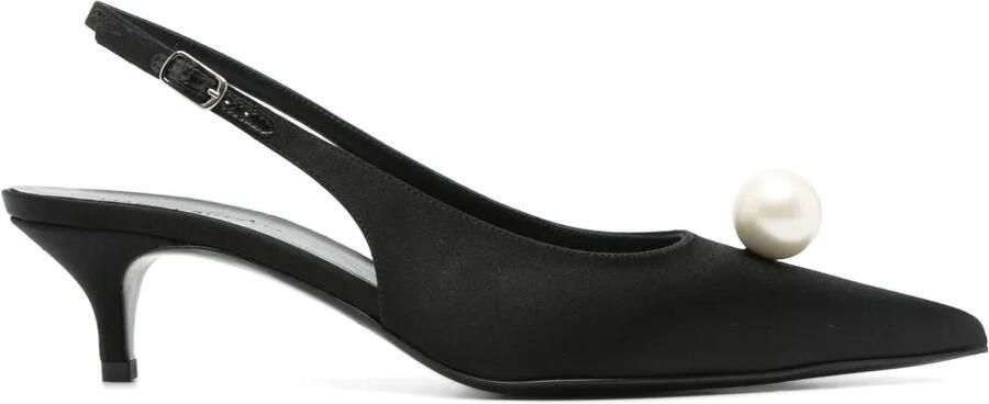 Magda Butrym 50mm Pumps met parel detail Zwart