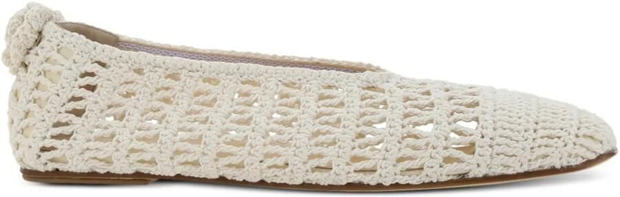 Magda Butrym Gehaakte ballerina's Beige
