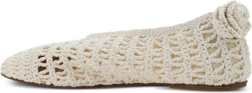 Magda Butrym Gehaakte ballerina's Beige - Foto 3