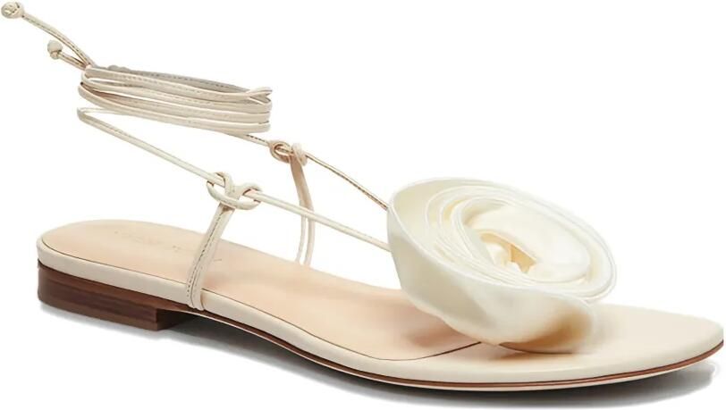 Magda Butrym Sandalen met bloemdetail Beige - Foto 3