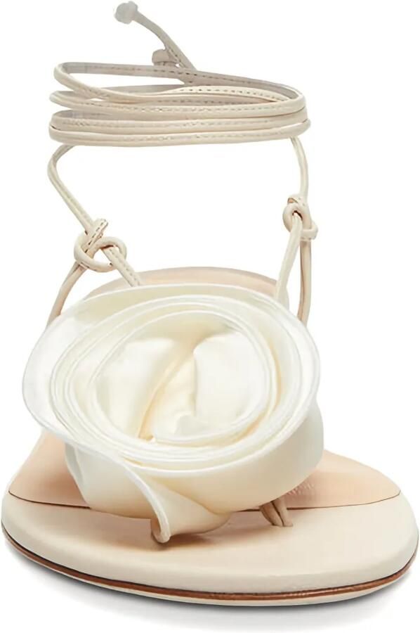 Magda Butrym Sandalen met bloemdetail Beige - Foto 2