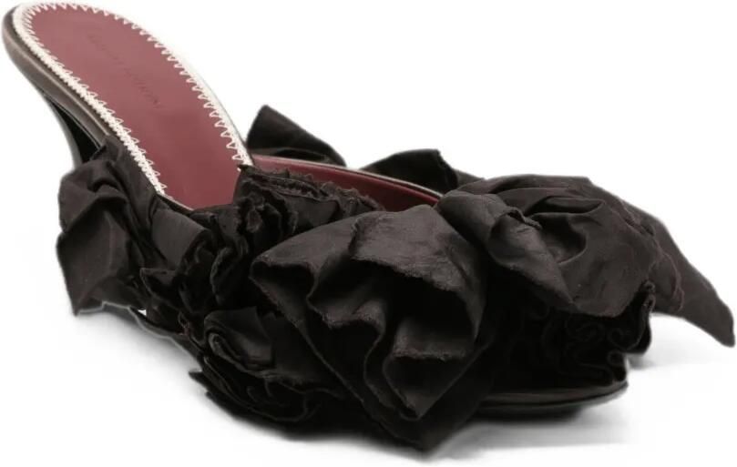 Magda Butrym Sandalen met bloemenapplicatie Bruin - Foto 3