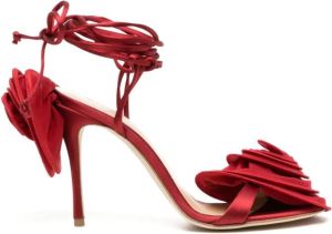 Magda Butrym Sandalen met bloemenpatch Rood