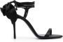 Magda Butrym Satijnen sandalen Zwart - Thumbnail 1