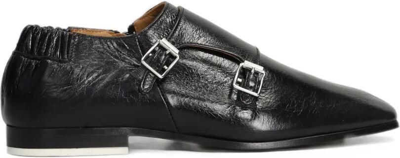 Magliano buckled square-toe monk shoes Zwart
