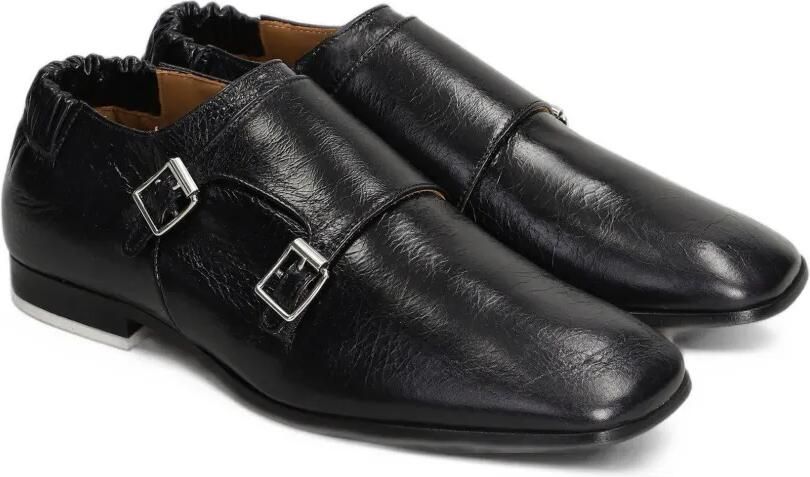 Magliano buckled square-toe monk shoes Zwart - Foto 2