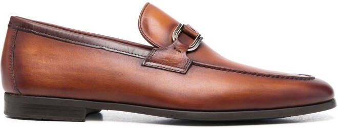 Magnanni Loafers met ronde neus Bruin