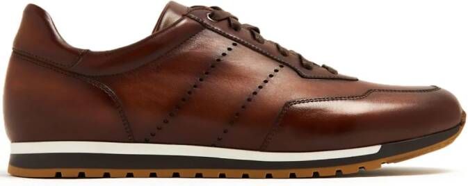 Magnanni Leren sneakers Bruin