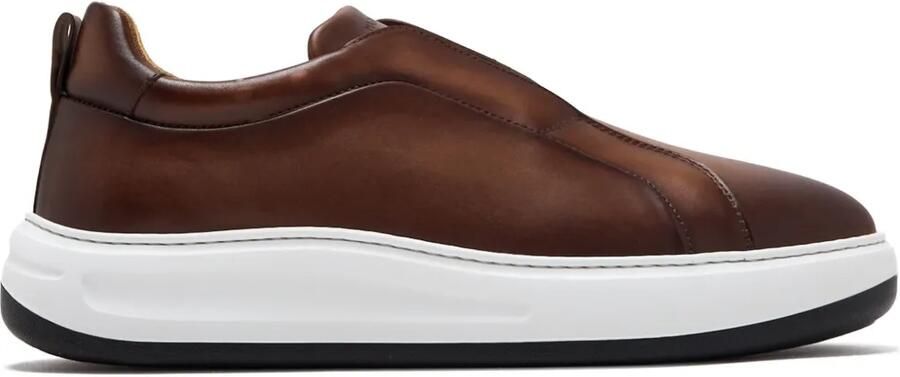 Magnanni Casaro leren slip-on sneakers Bruin