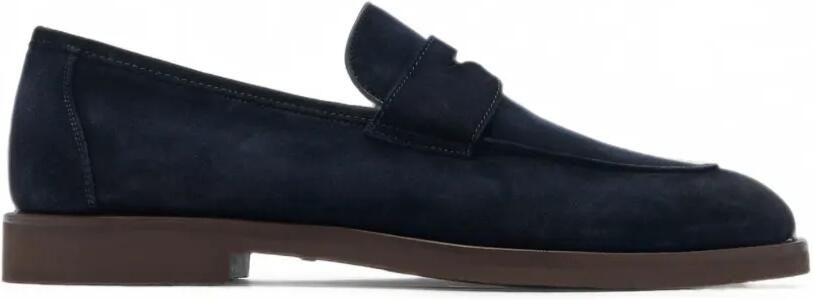 Magnanni Cervan suède penny loafers Blauw