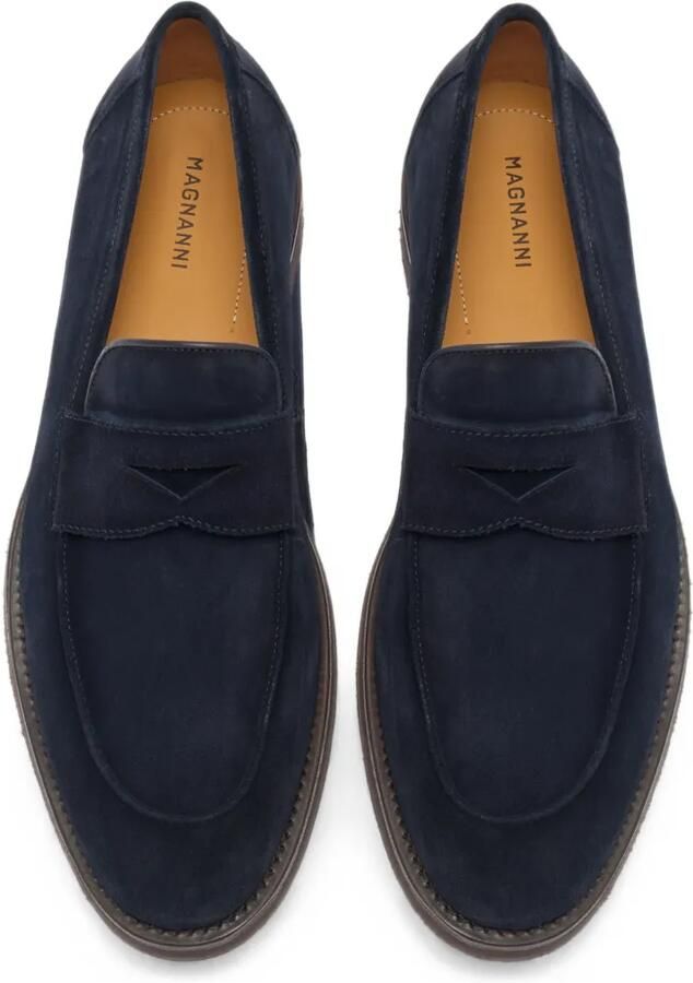 Magnanni Cervan suède penny loafers Blauw - Foto 3