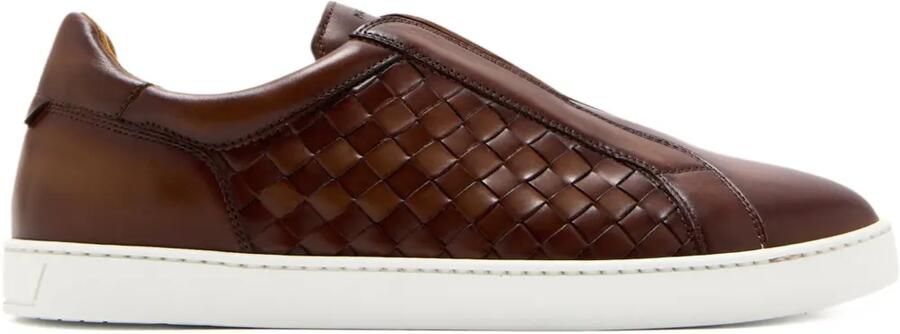 Magnanni Geweven leren sneakers Bruin