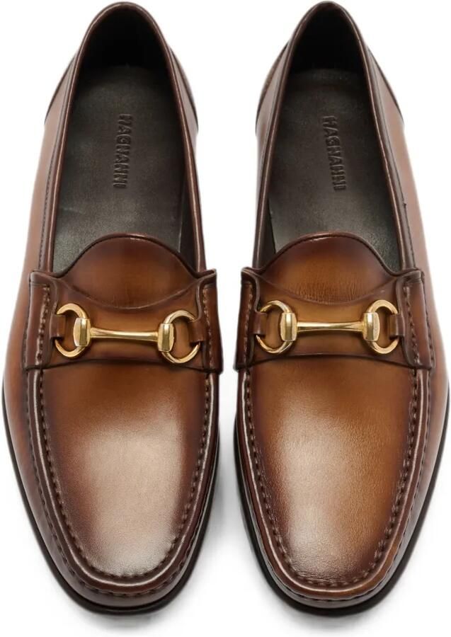 Magnanni Horsebit leren loafers Bruin - Foto 3