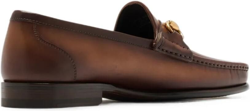 Magnanni Horsebit leren loafers Bruin - Foto 4