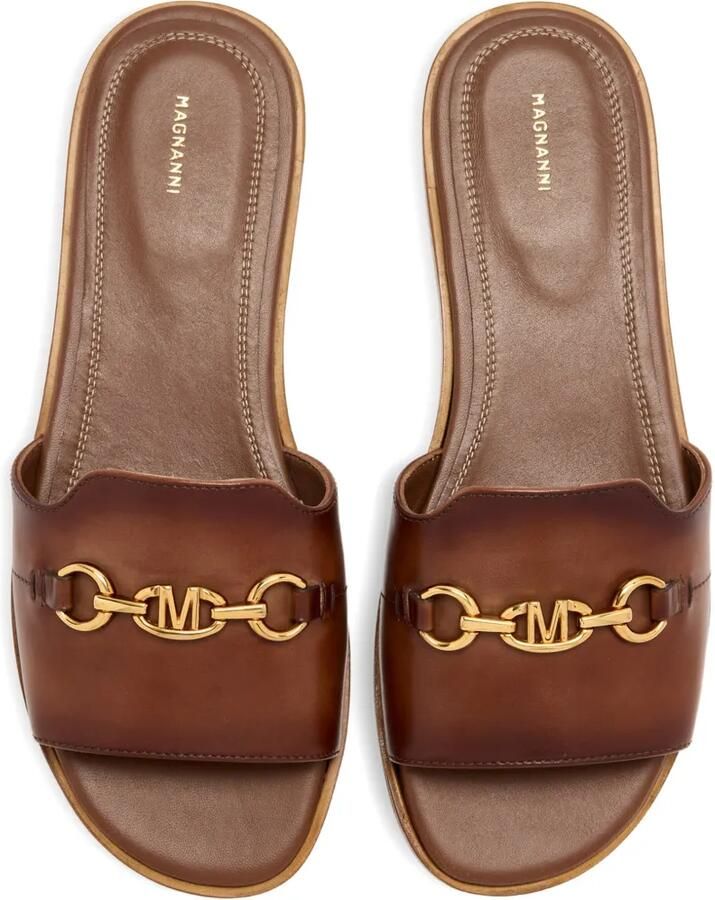 Magnanni Horsebit sandalen met logoplakkaat Bruin - Foto 3