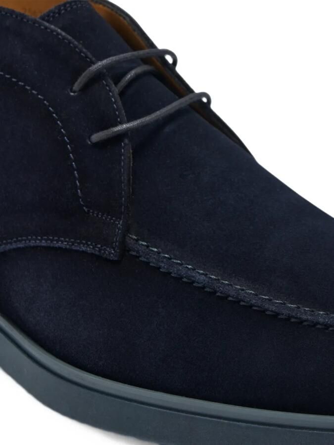 Magnanni Lello suède desert boots met veters Blauw