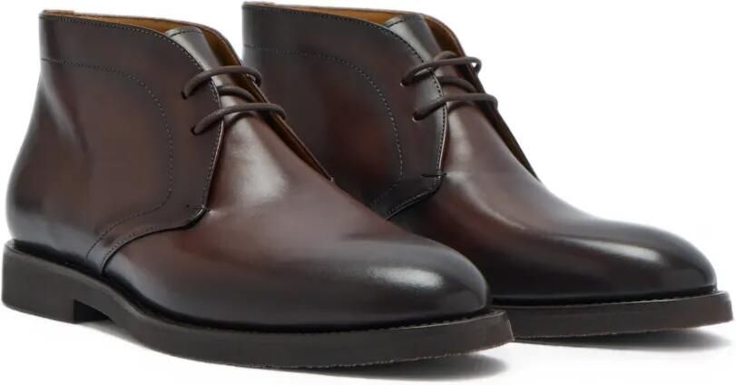 Magnanni Leren desert boots Bruin