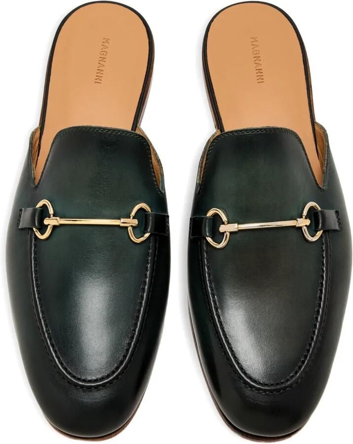 Magnanni Leren muiltjes Groen - Foto 2