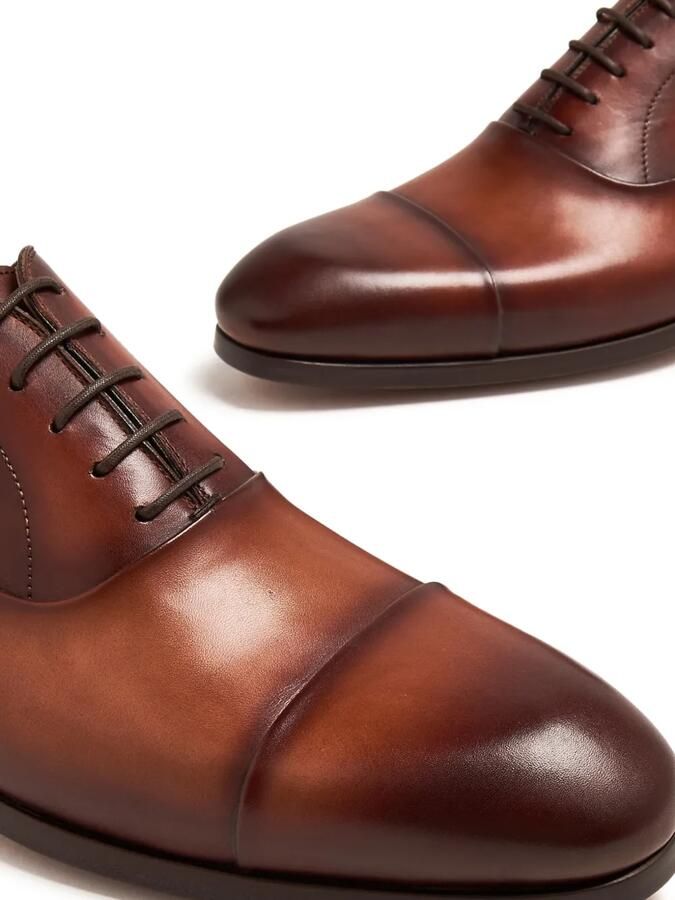 Magnanni Leren Oxford schoenen Bruin - Foto 2